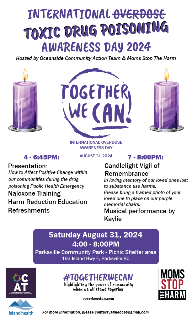 International Overdose Awareness Day 2024 Poster